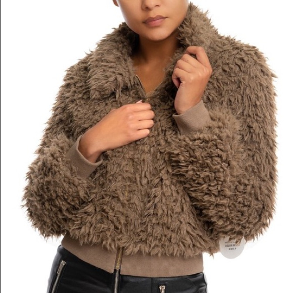 Faux Fur zip up jacket